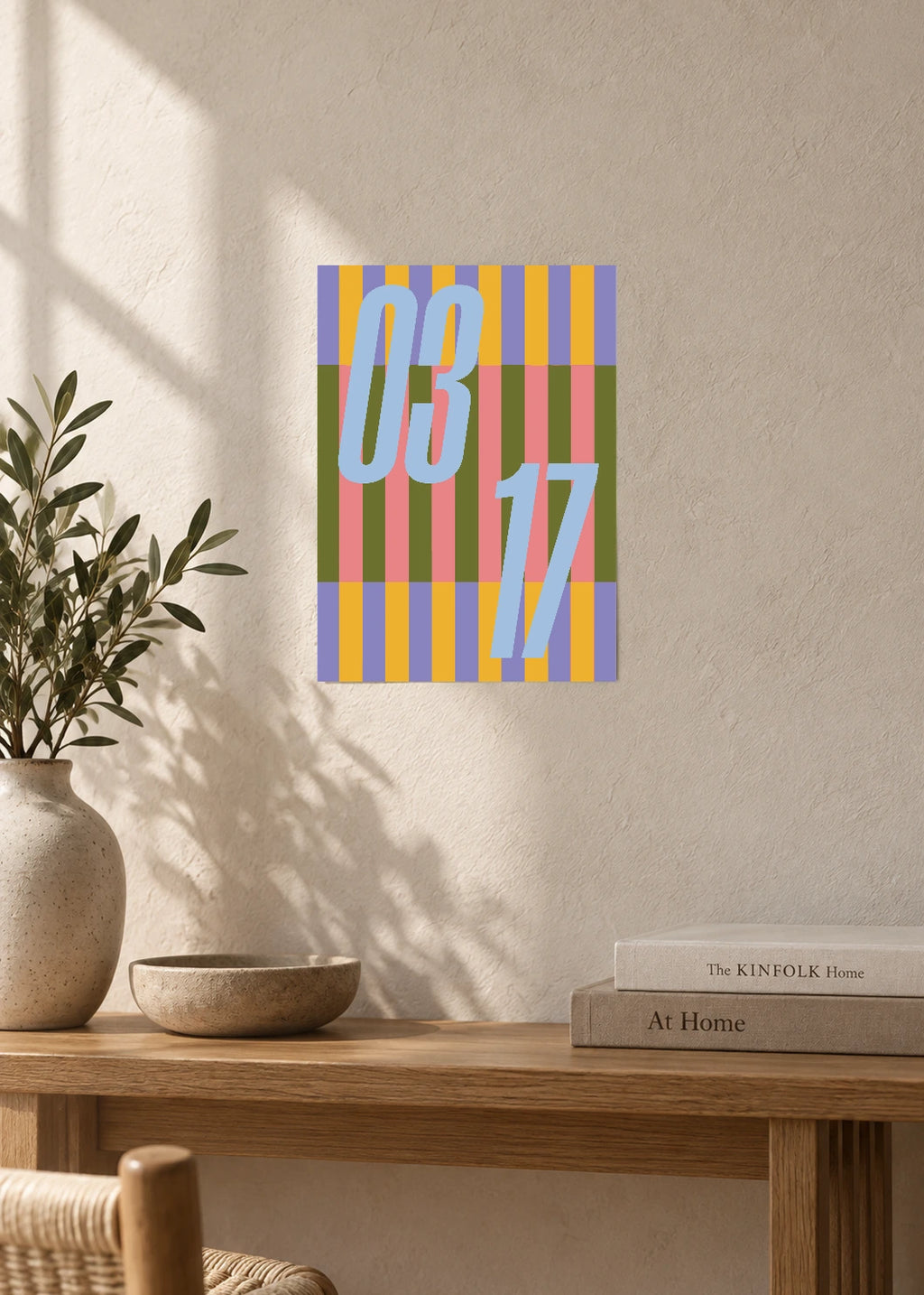 March 17 DAYMARK Poster — Stripe Measure — furniture