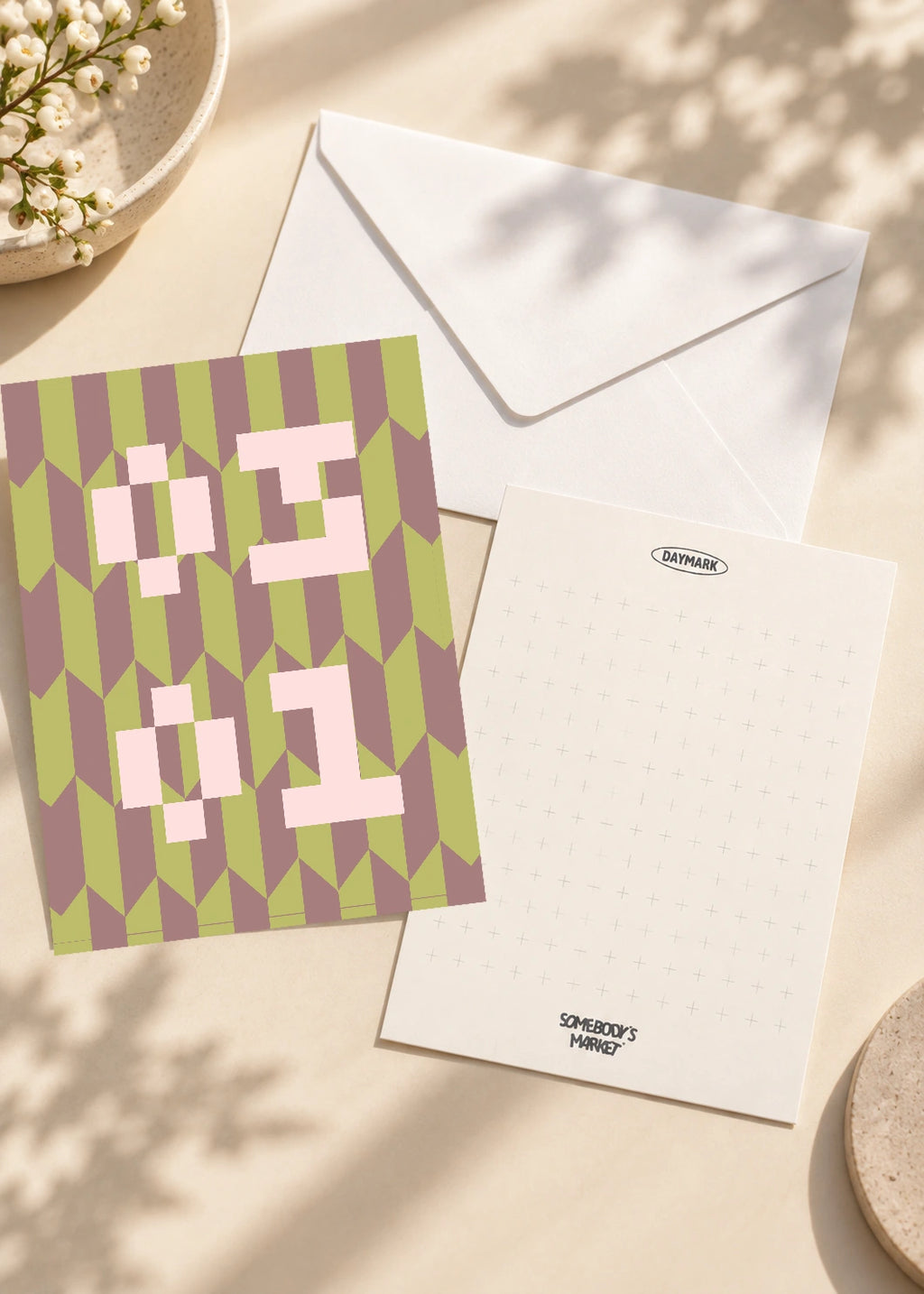 March 1 DAYMARK card — Dusty Pixels — scene 2