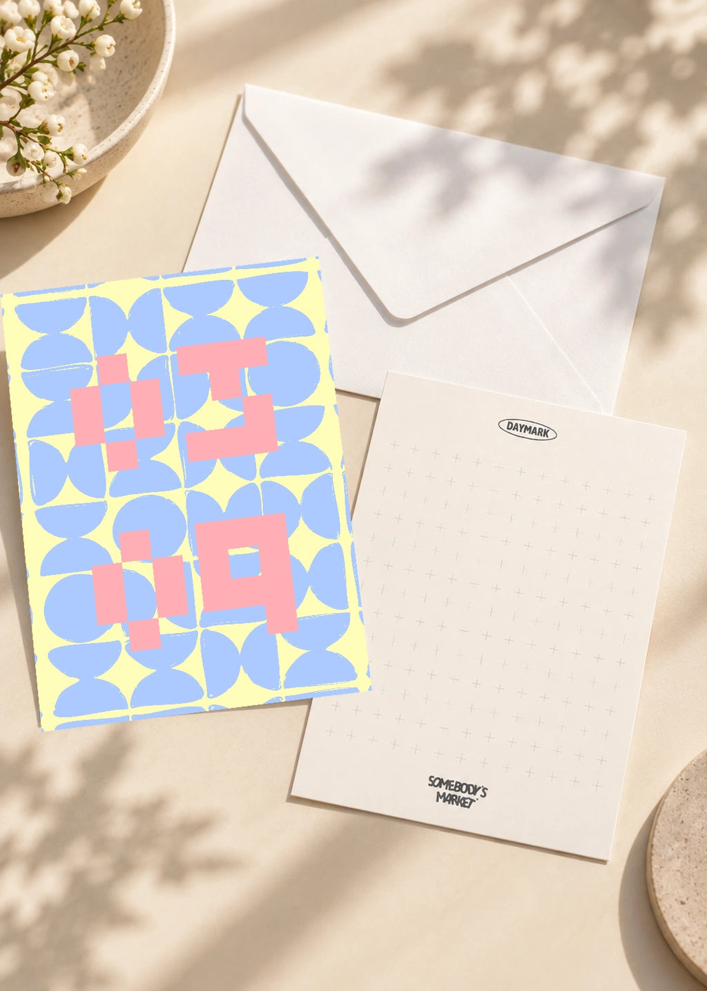 March 9 DAYMARK card — Pastel Pixels — scene 2