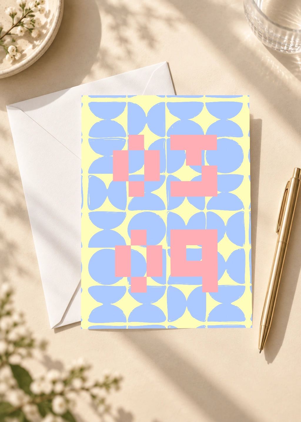 March 9 DAYMARK card — Pastel Pixels — scene 4