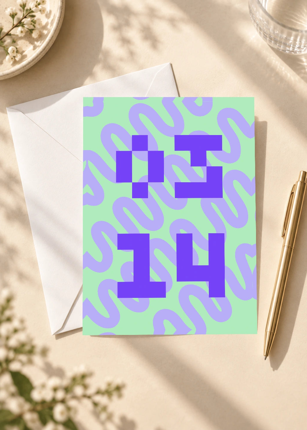 March 14 DAYMARK card — Violet Modules — scene 4