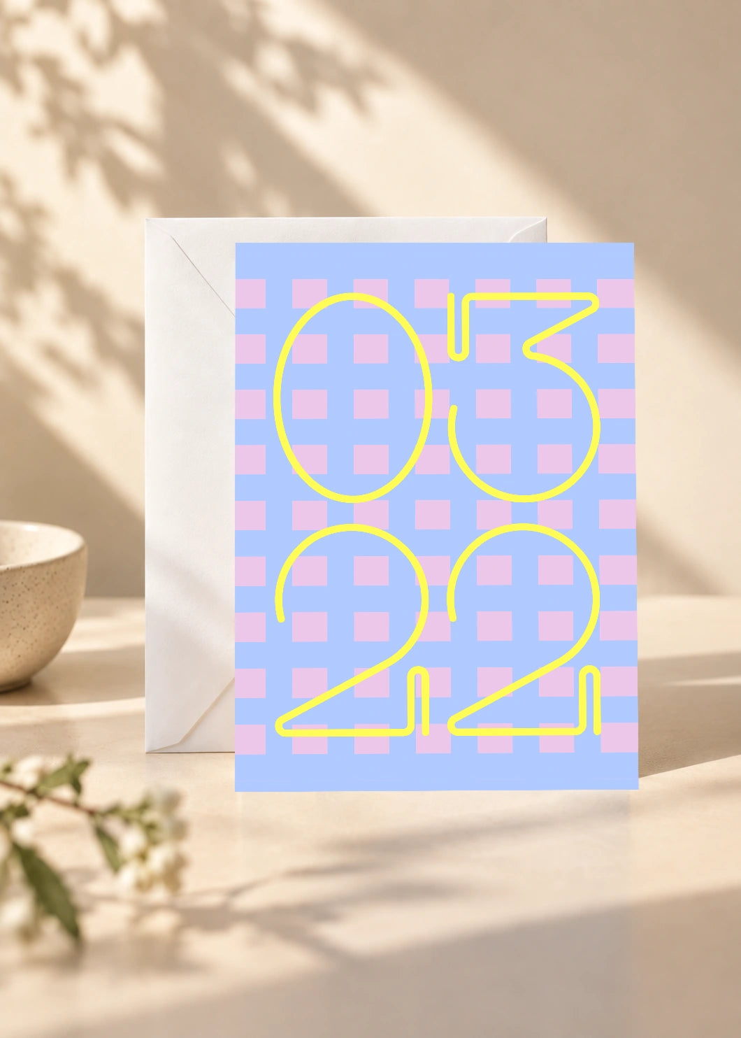 March 22 DAYMARK card — Yellow Lattice — scene 1