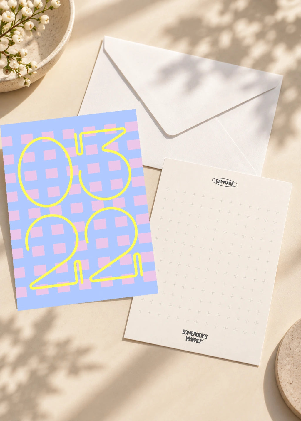 March 22 DAYMARK card — Yellow Lattice — scene 2