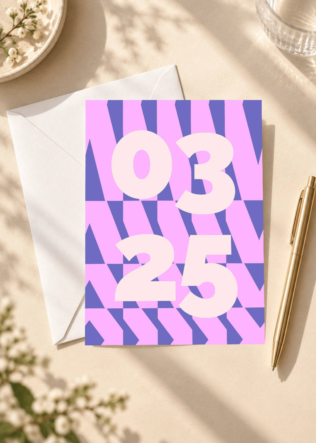 March 25 DAYMARK card — Pink Fan — scene 4