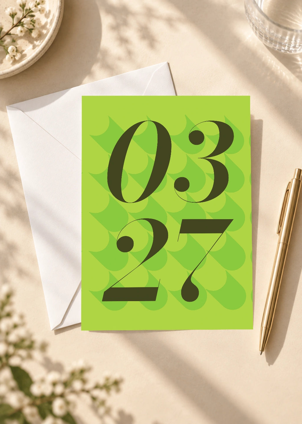 March 27 DAYMARK card — Green Layers — scene 4