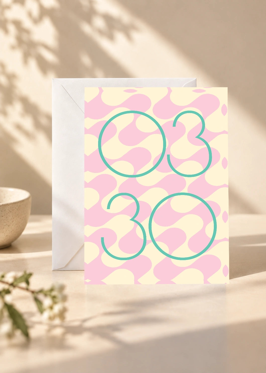 March 30 DAYMARK card — Mint Loops — scene 1