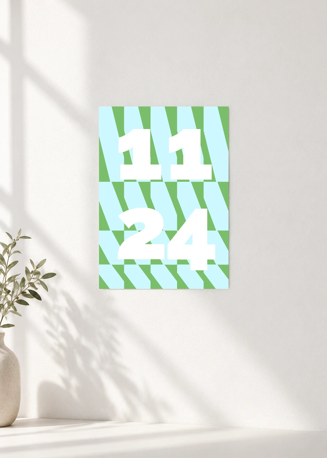 November 24 DAYMARK Poster — White Fan — clean wall