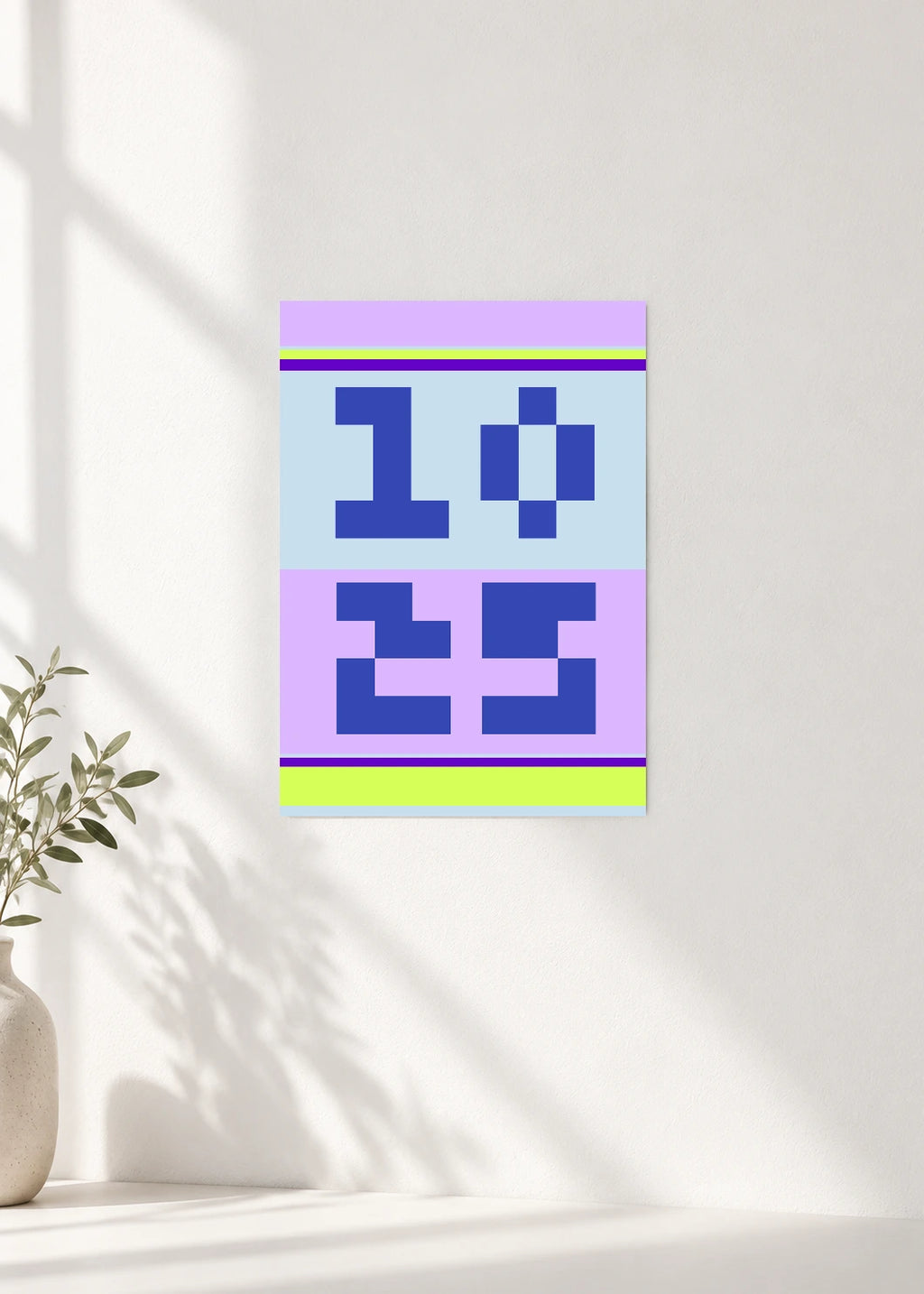 October 25 DAYMARK Poster — Blue Frame — clean wall