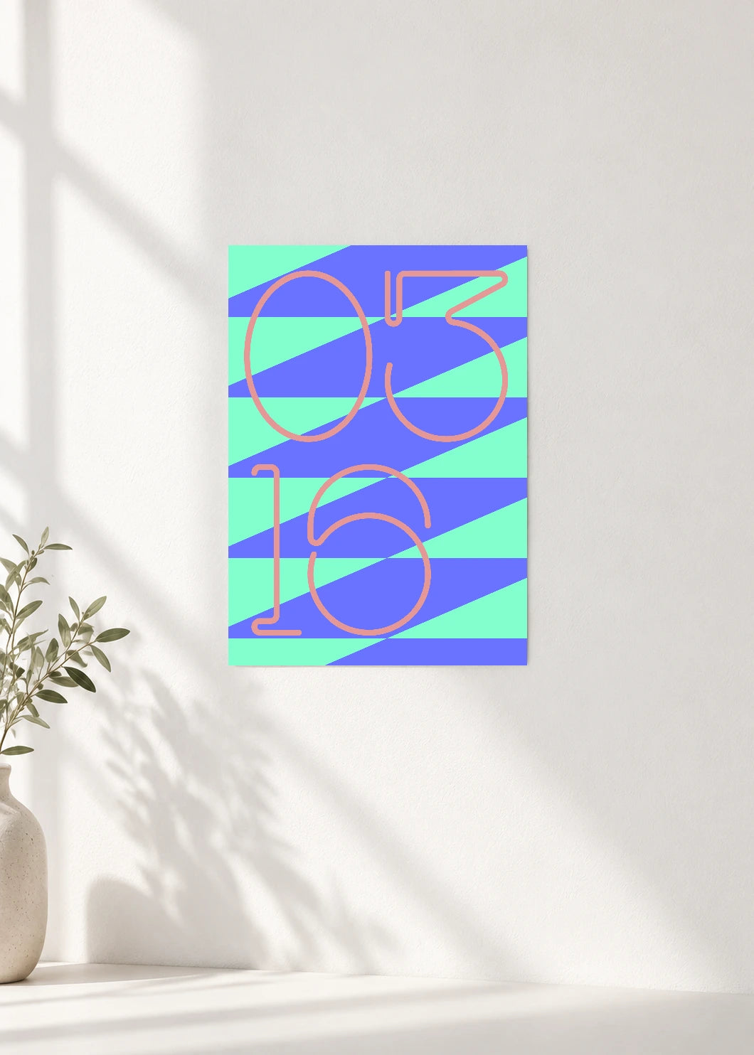 March 16 DAYMARK Poster — Blue Passage — clean wall