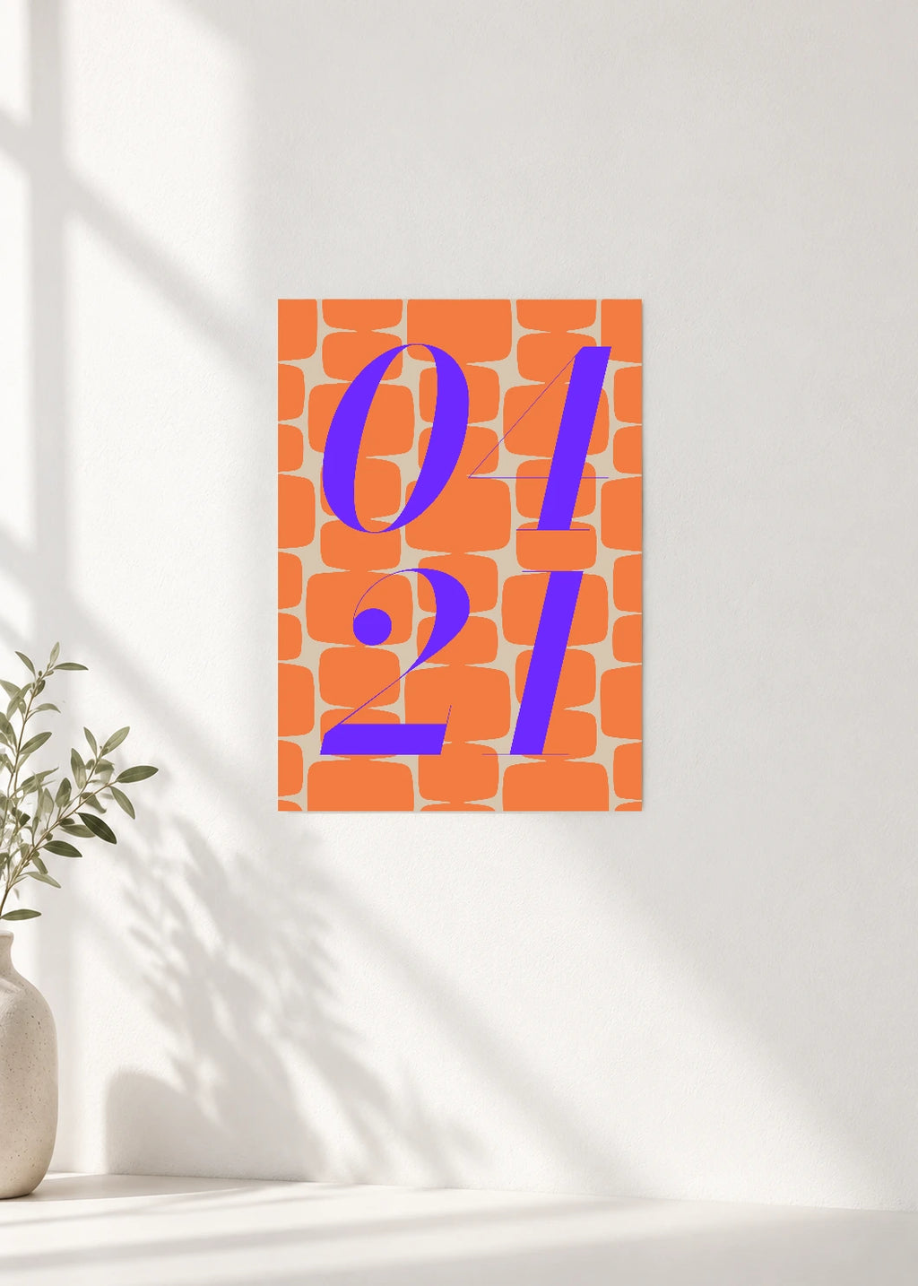 April 21 DAYMARK Poster — Violet Bloom — clean wall
