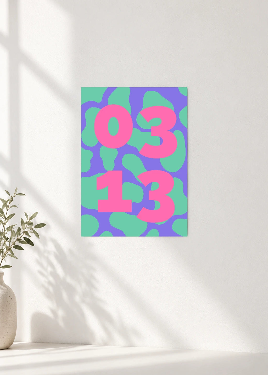 March 13 DAYMARK Poster — Bubble Pop — clean wall