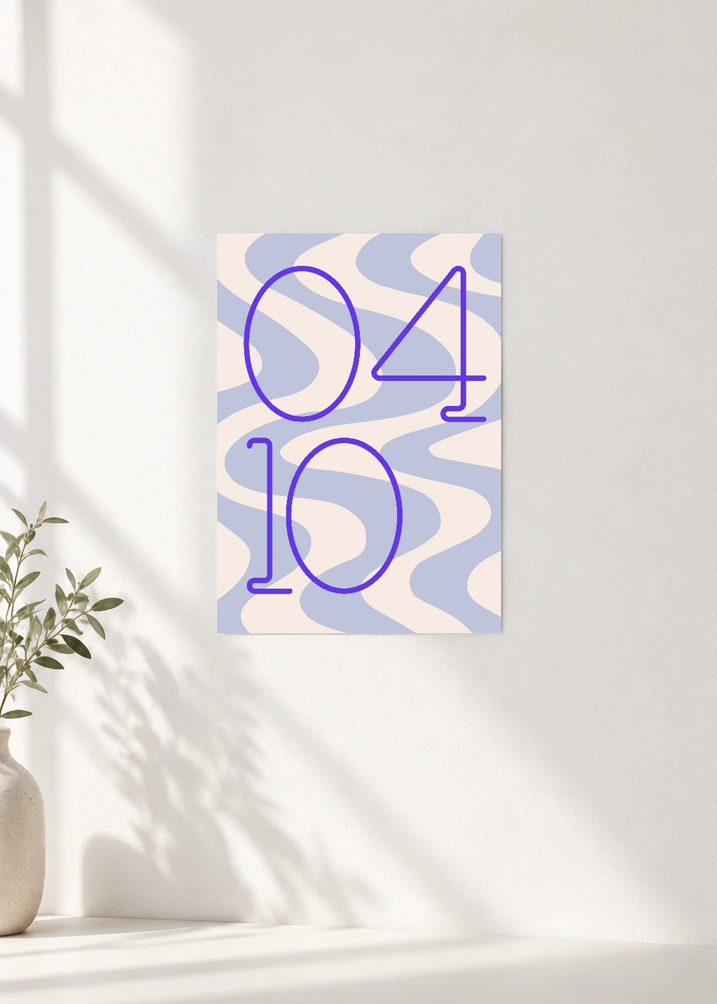 April 10 DAYMARK Poster — Blue Drift — clean wall