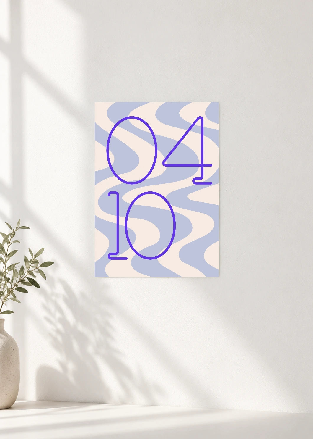 April 10 DAYMARK Poster — Blue Drift — clean wall