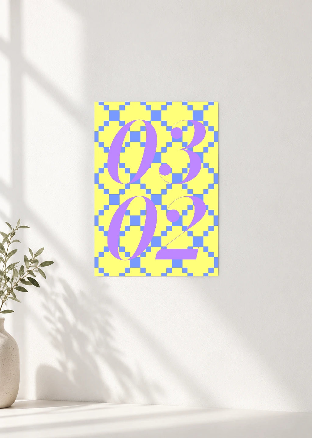 March 2 DAYMARK Poster — Lemon Mosaic — clean wall