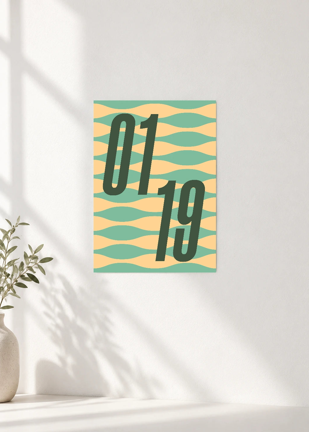 January 19 DAYMARK Poster — Sand Current — clean wall