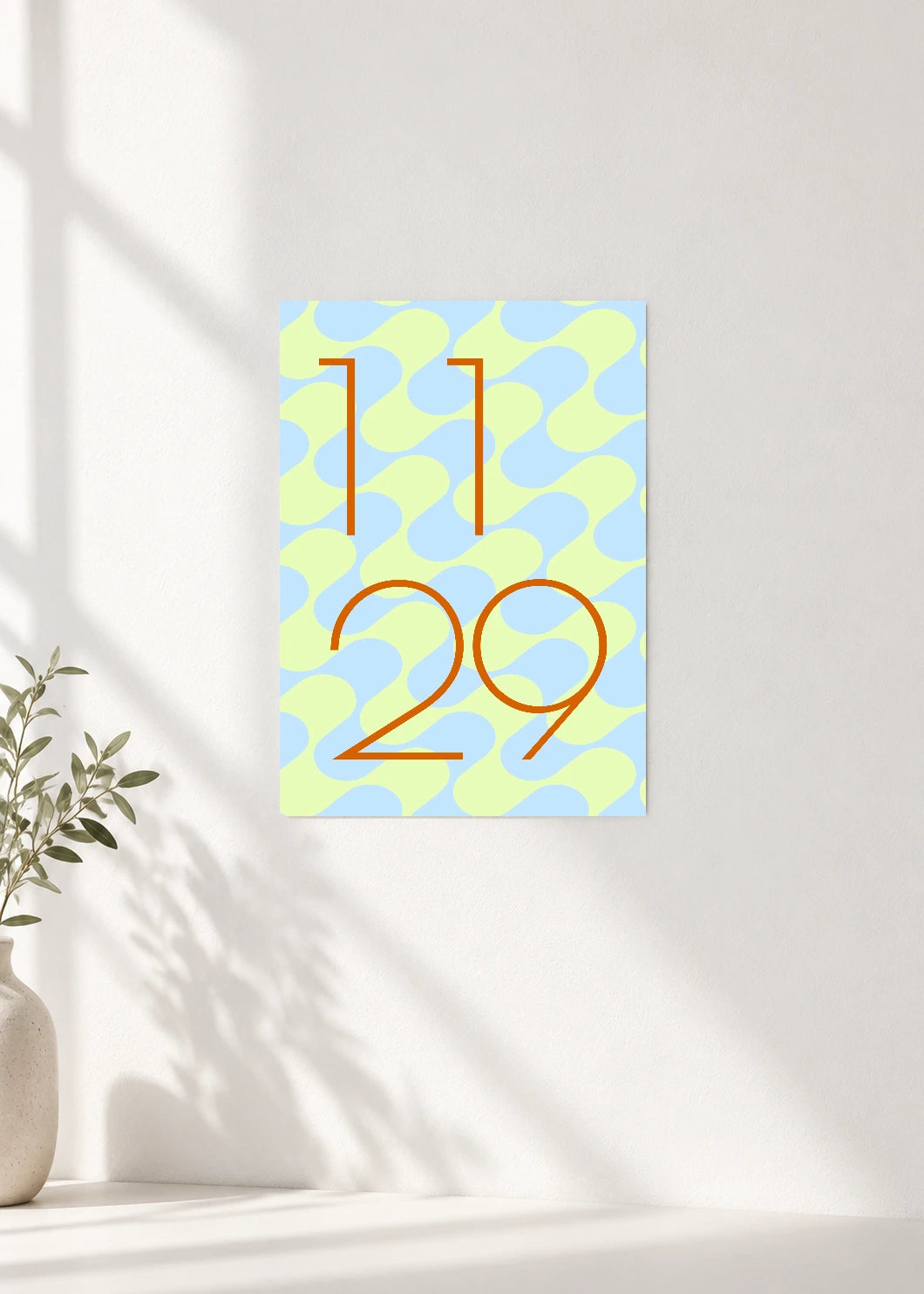 November 29 DAYMARK Poster — Amber Loops — clean wall