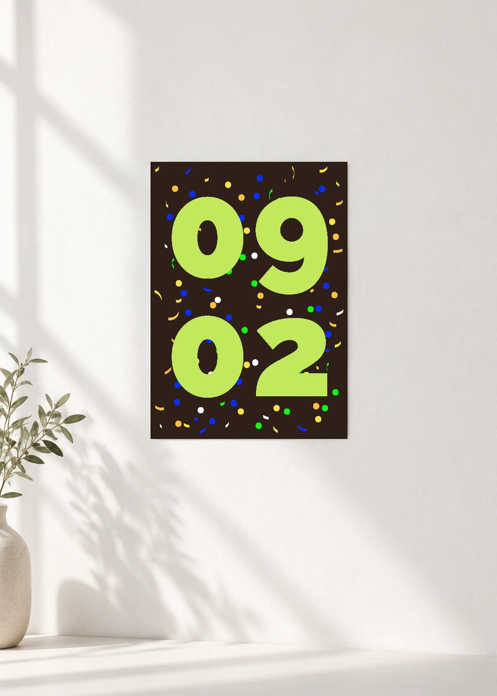 September 2 DAYMARK Poster — Lime Party — clean wall