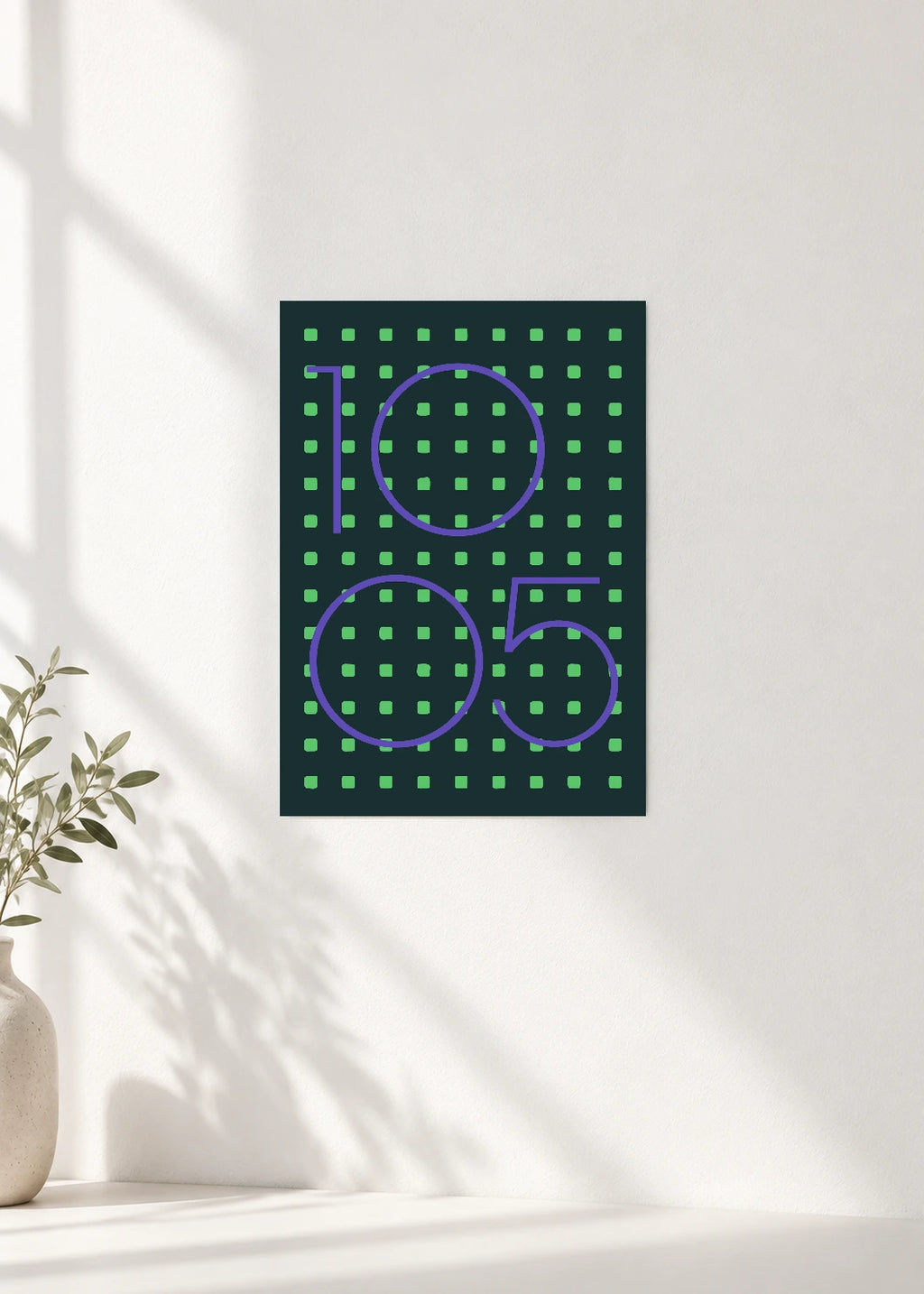 October 5 DAYMARK Poster — Green Register — clean wall