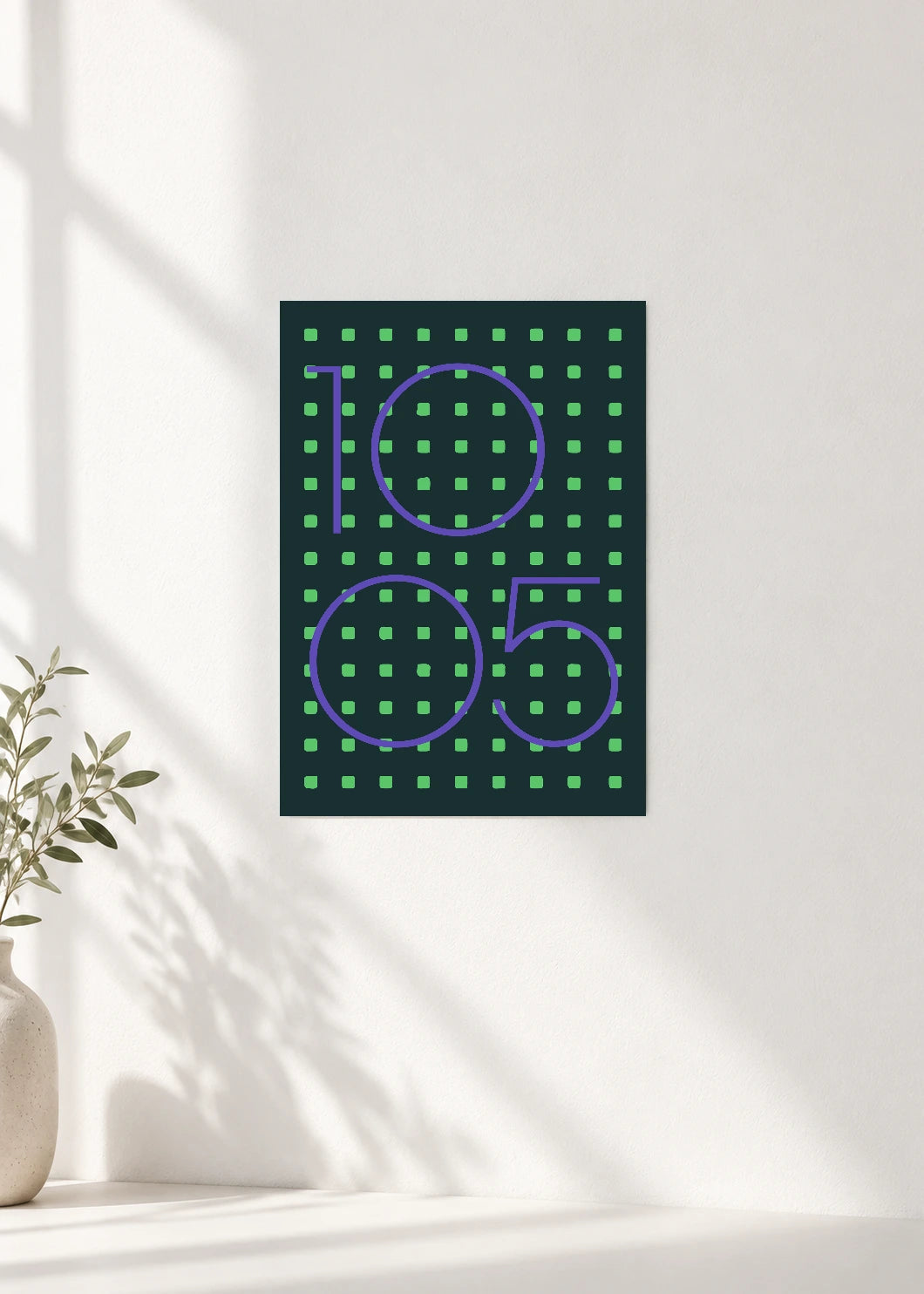 October 5 DAYMARK Poster — Green Register — clean wall