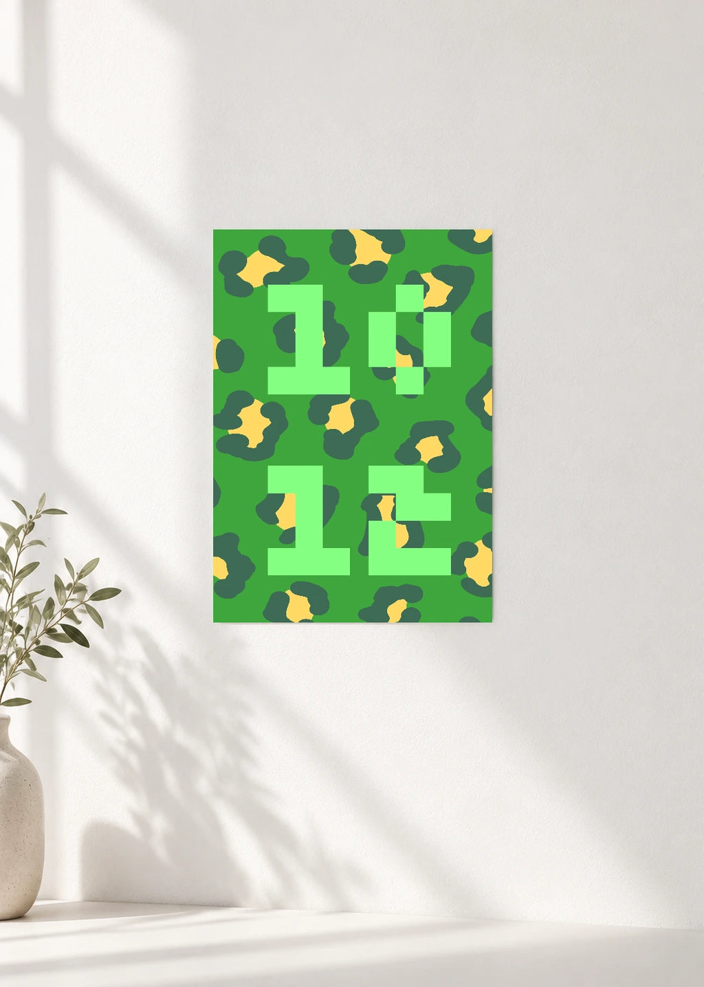 October 12 DAYMARK Poster — Camo Blocks — clean wall