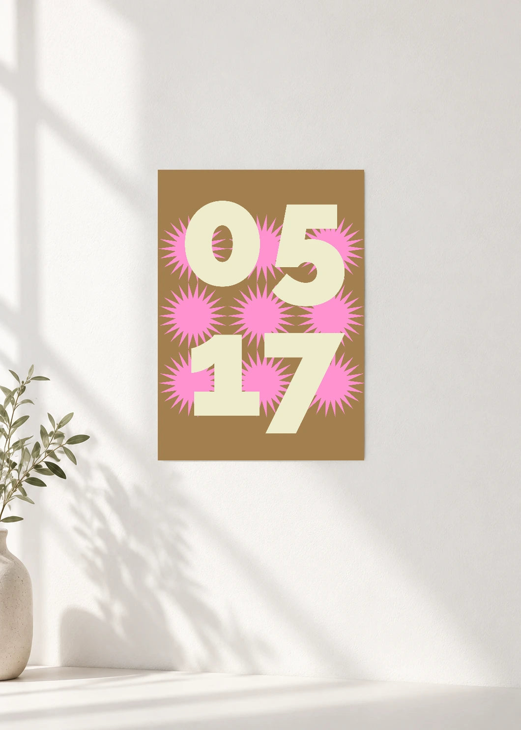 May 17 DAYMARK Poster — Pink Solar — clean wall