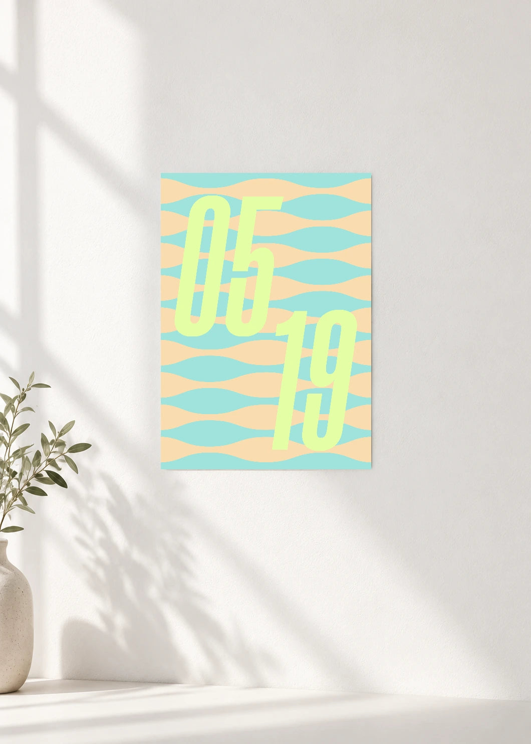 May 19 DAYMARK Poster — Lemon Current — clean wall