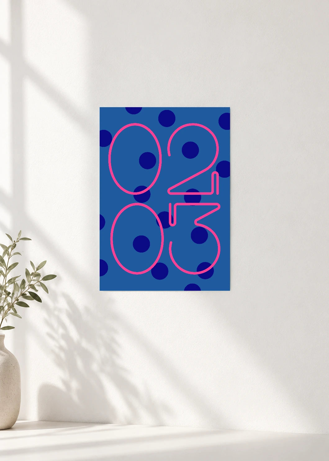February 3 DAYMARK Poster — Pink Orbit — clean wall