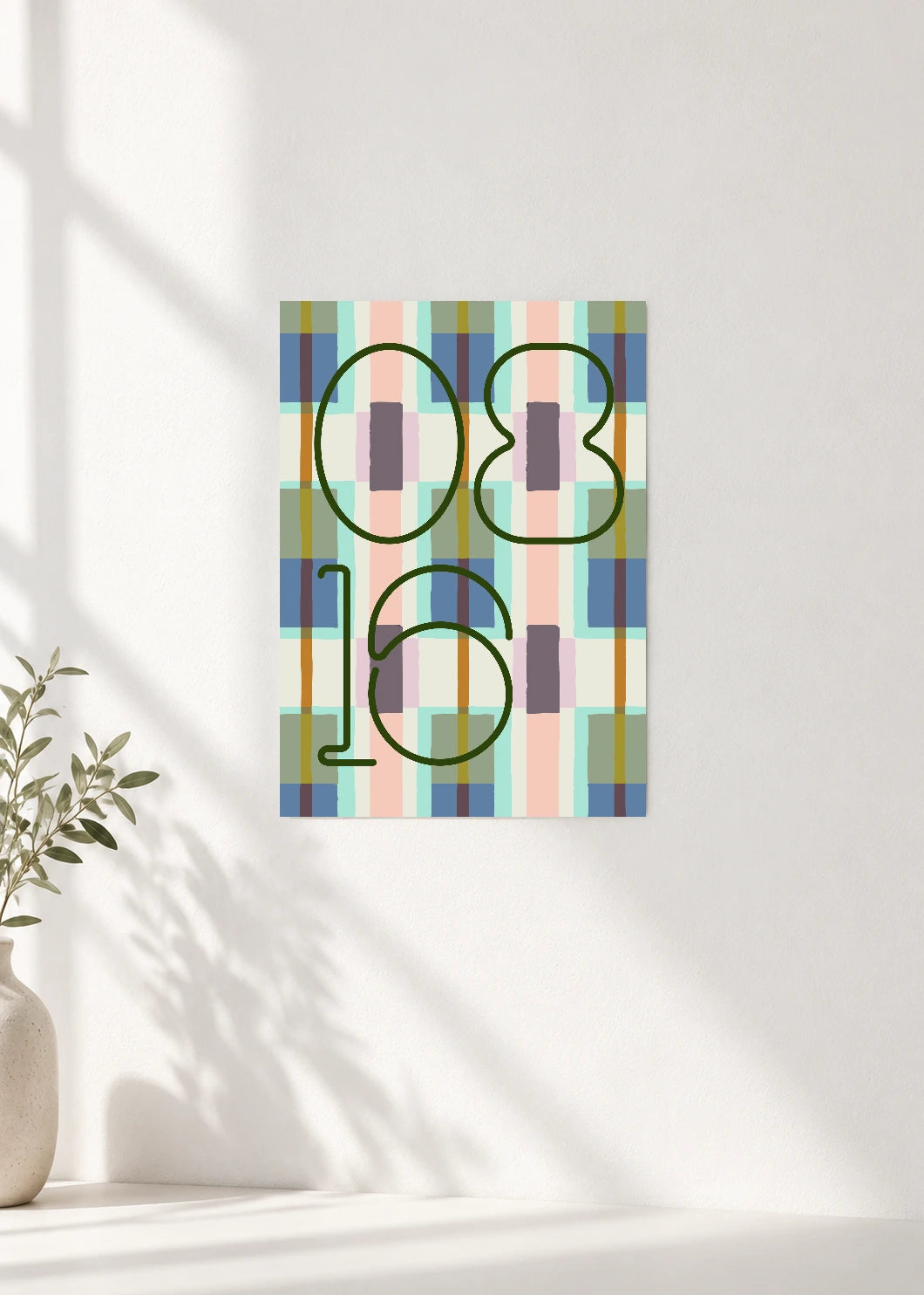 August 16 DAYMARK Poster — Forest Window — clean wall
