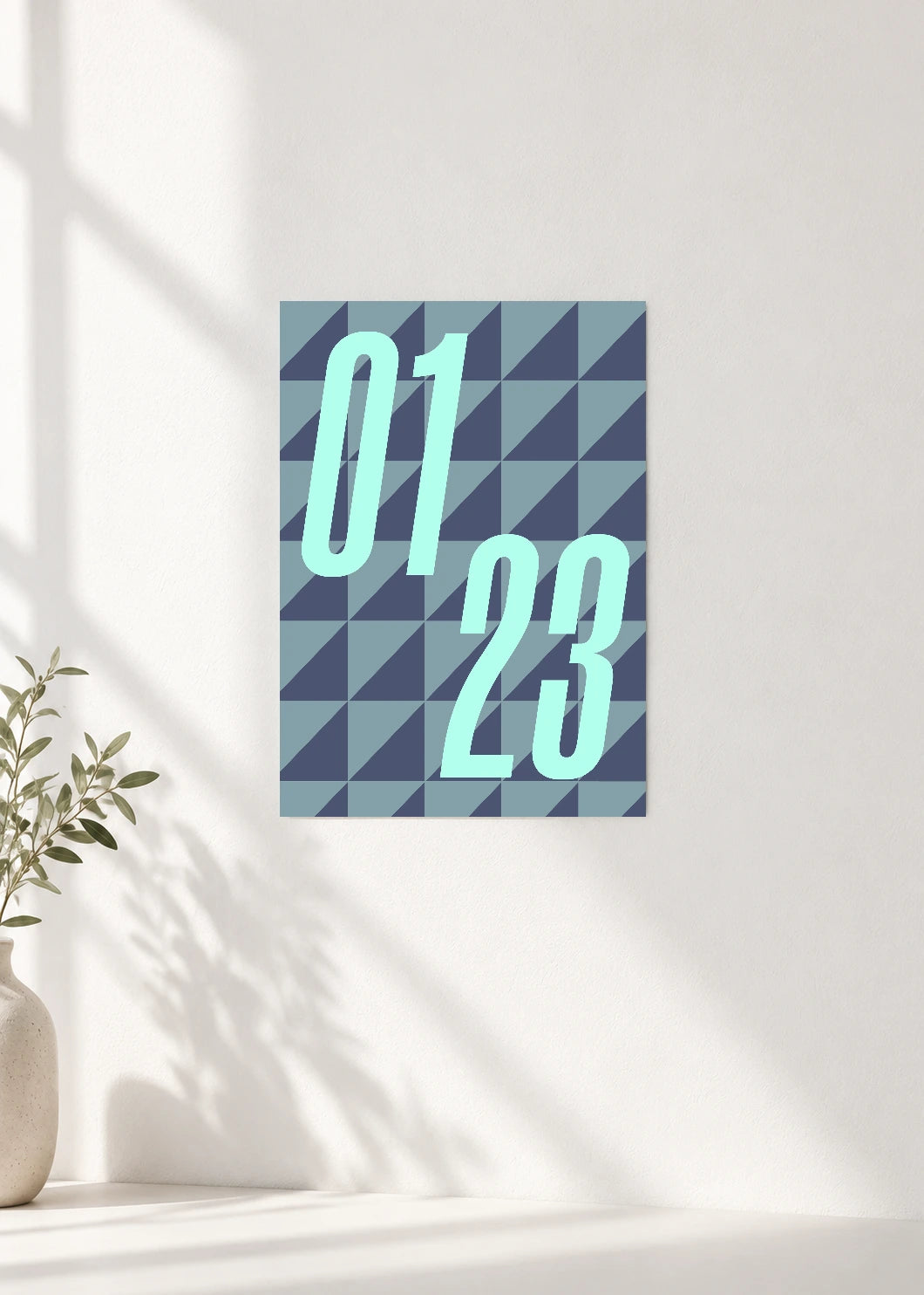 January 23 DAYMARK Poster — Slate Shift — clean wall