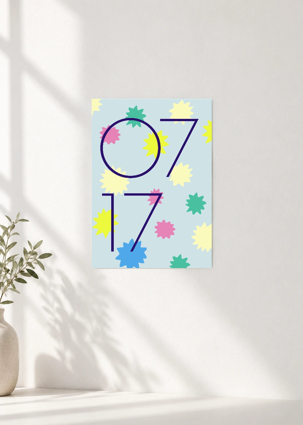 July 17 DAYMARK Poster — Star Line — clean wall