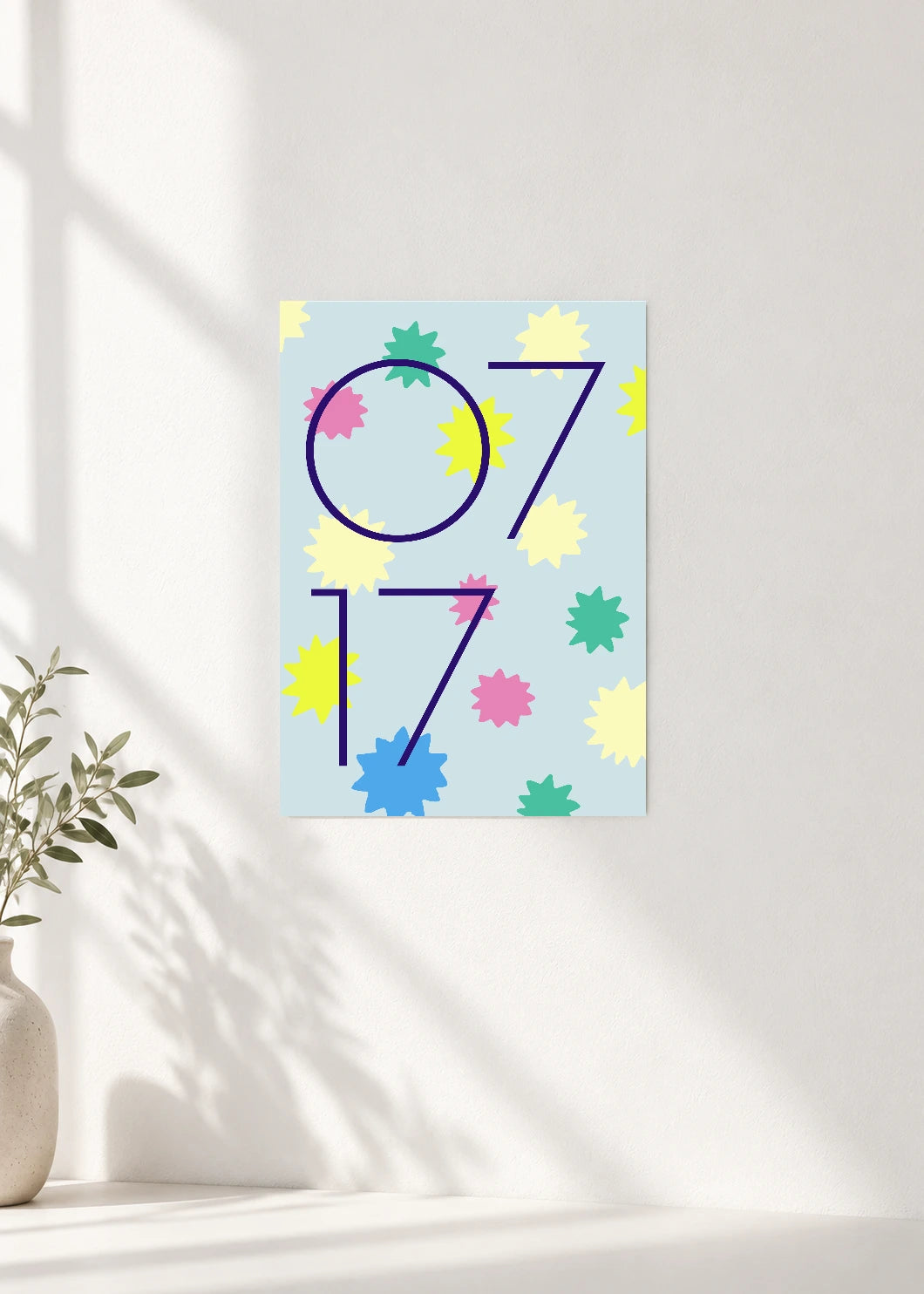 July 17 DAYMARK Poster — Star Line — clean wall