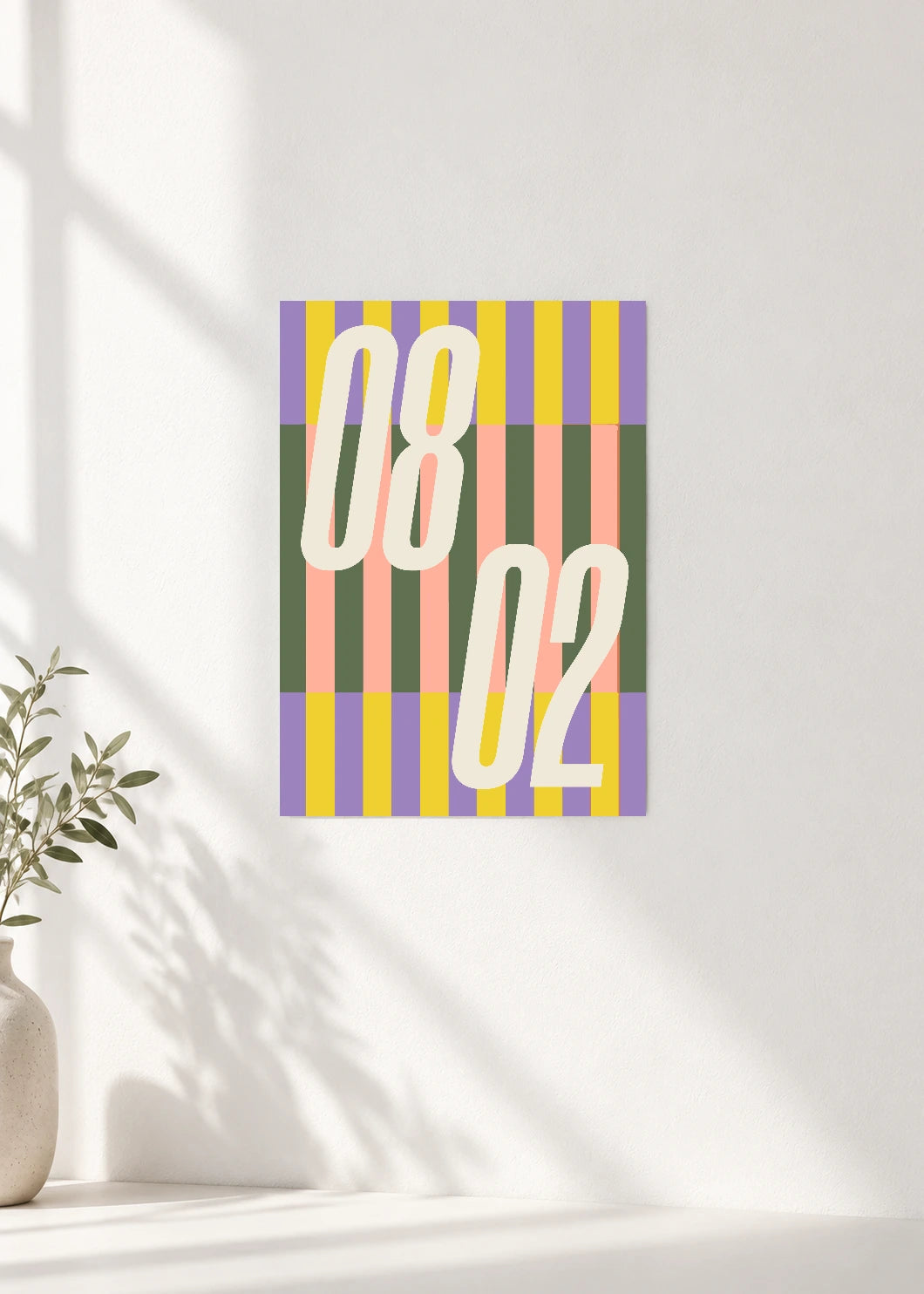 August 2 DAYMARK Poster — Ivory Rails — clean wall