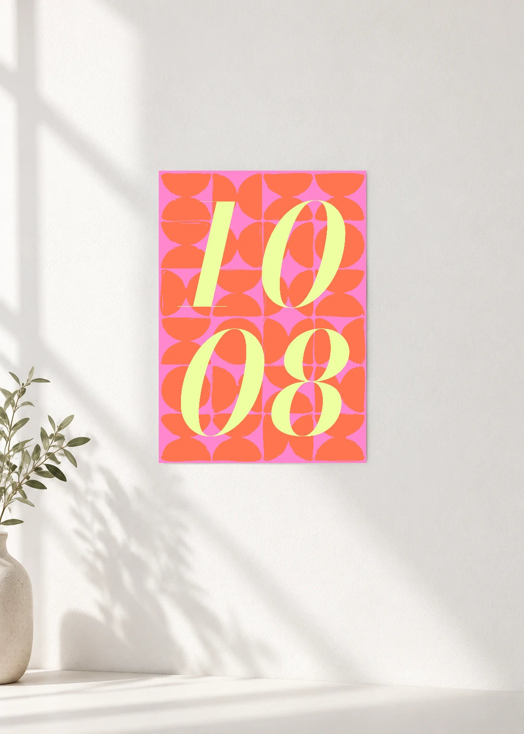October 8 DAYMARK Poster — Lemon Tiles — clean wall