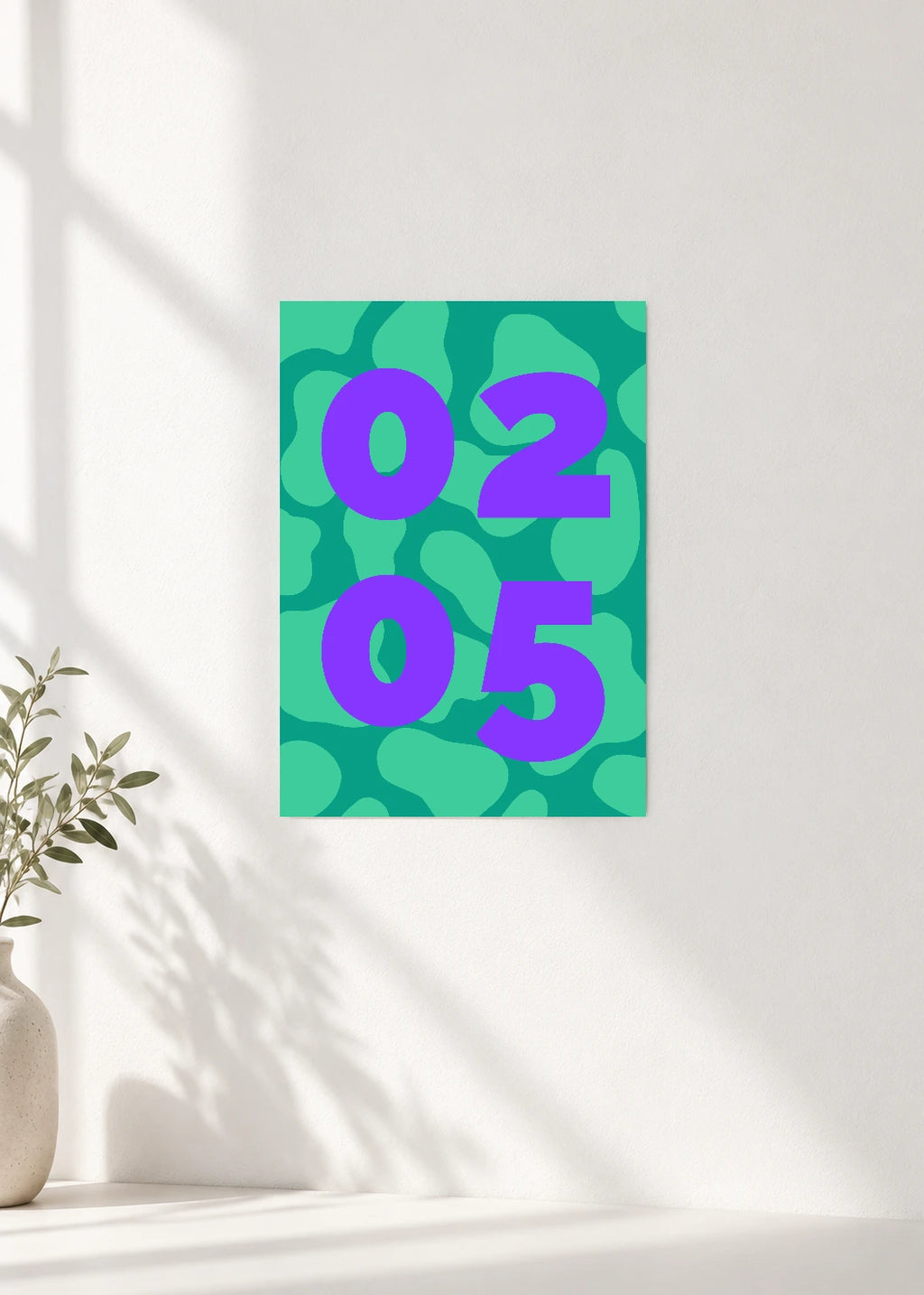 February 5 DAYMARK Poster — Lagoon Shapes — clean wall