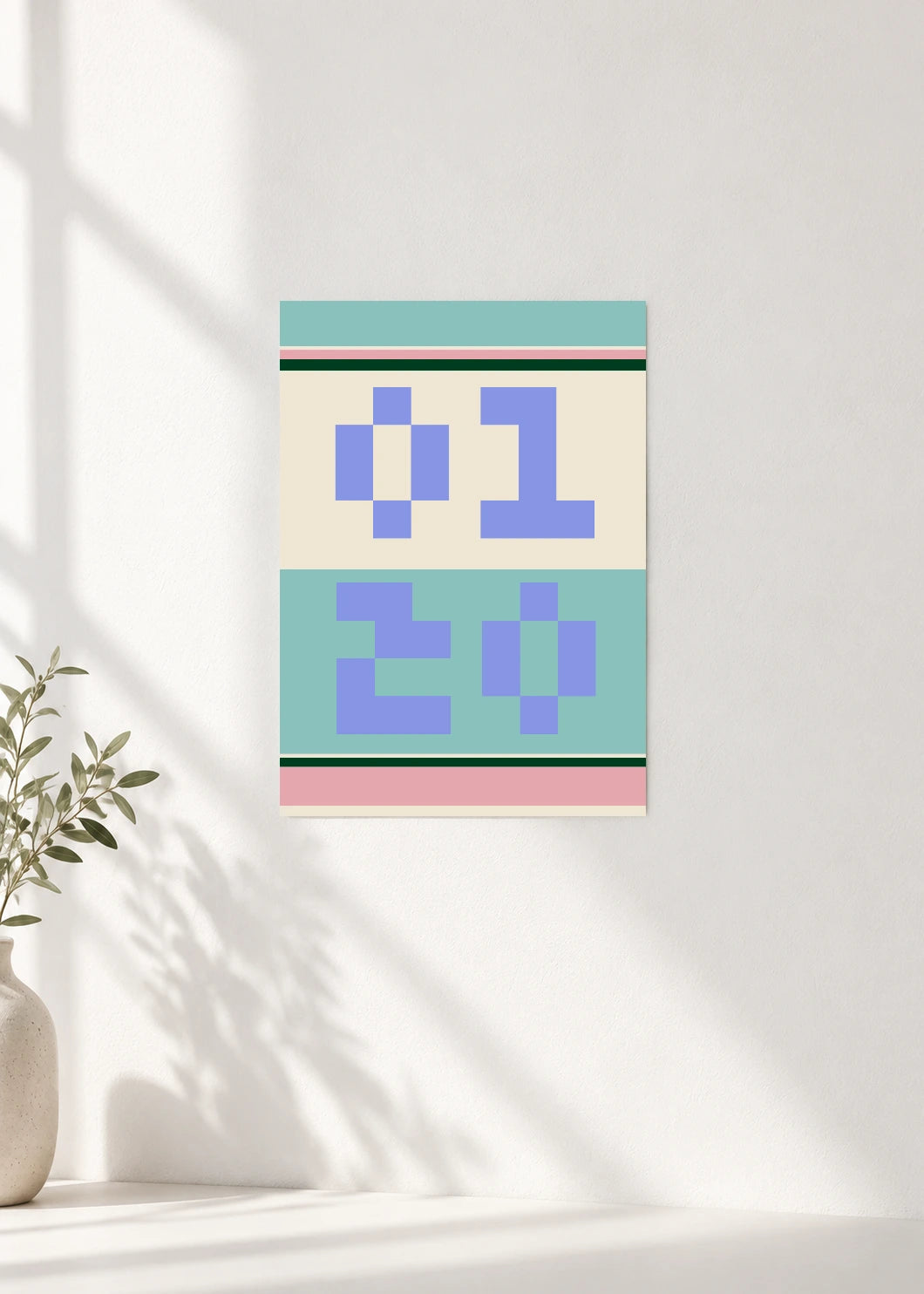 January 20 DAYMARK Poster — Quiet Frame — clean wall