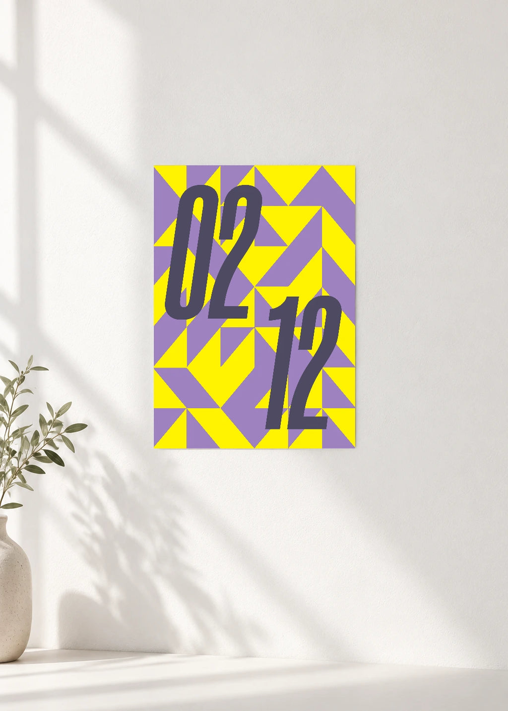 February 12 DAYMARK Poster — Graphic Cut — clean wall