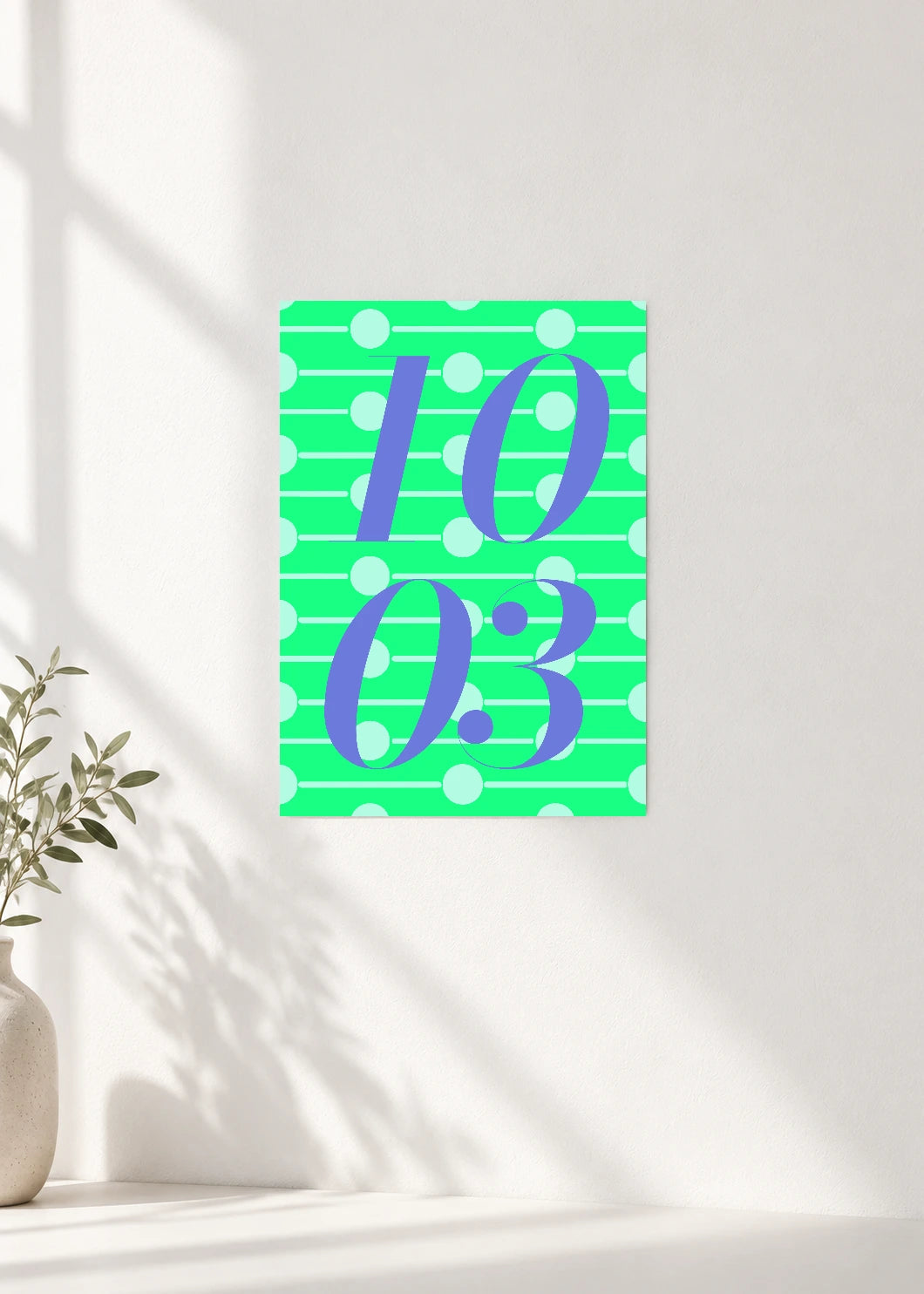 October 3 DAYMARK Poster — Violet Notes — clean wall