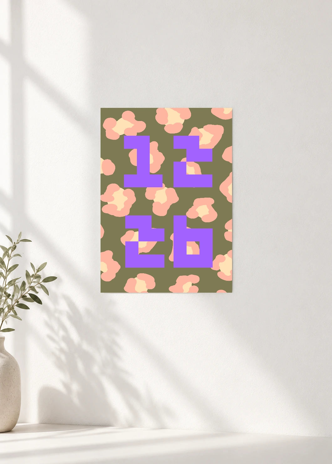 December 26 DAYMARK Poster — Lavender Confetti — clean wall