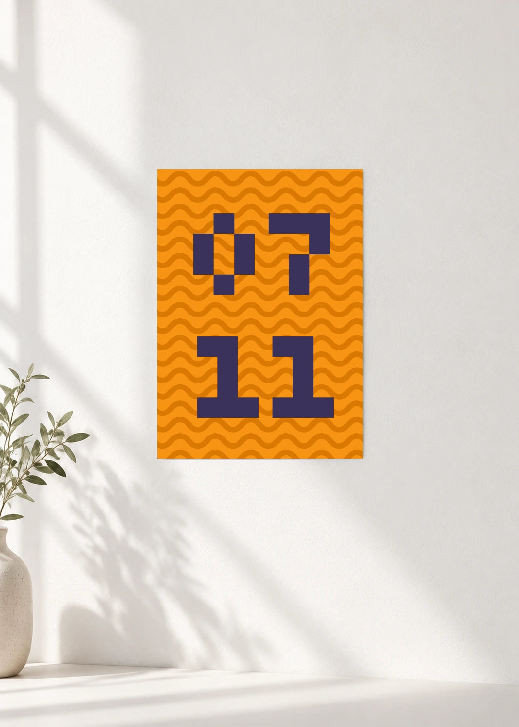 July 11 DAYMARK Poster — Navy Current — clean wall