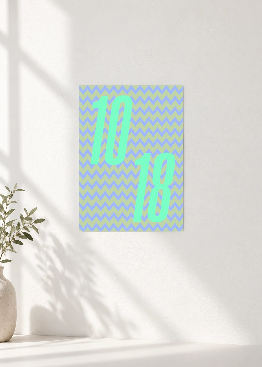 October 18 DAYMARK Poster — Mint Static — clean wall