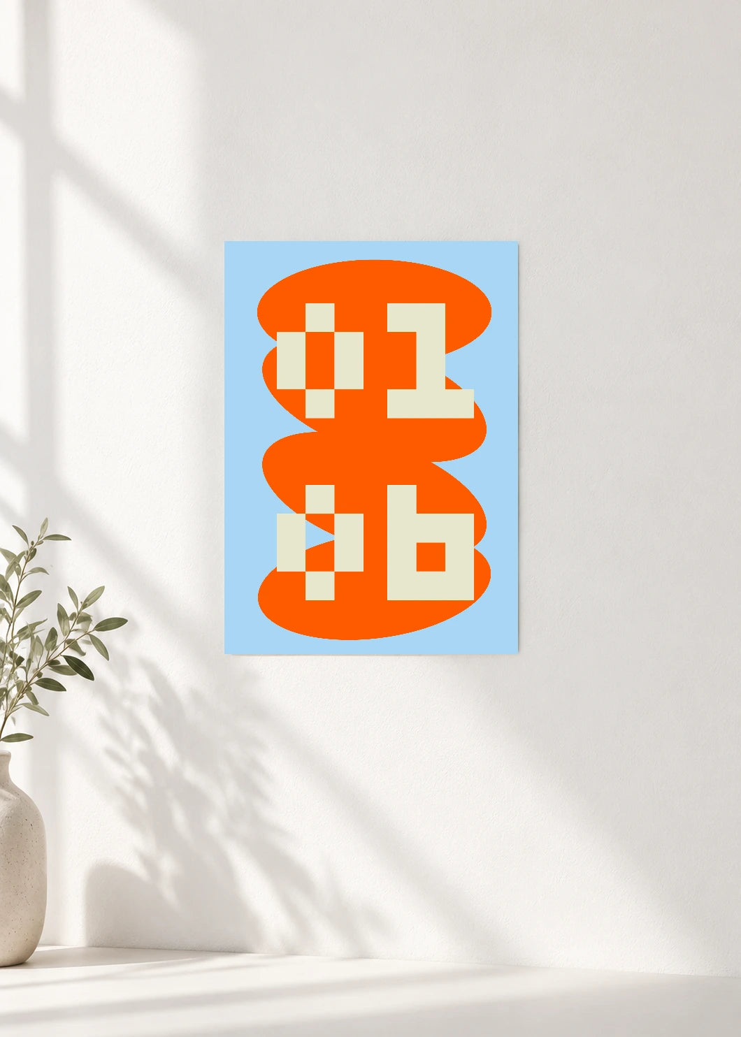 January 6 DAYMARK Poster — Orange Stack — clean wall