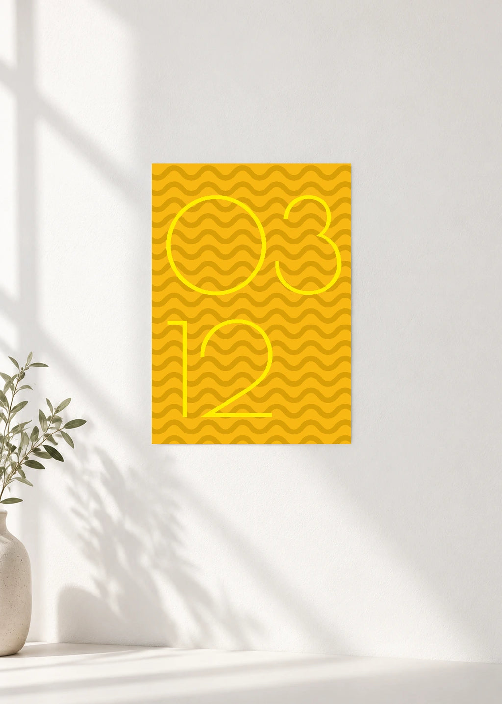 March 12 DAYMARK Poster — Golden Current — clean wall