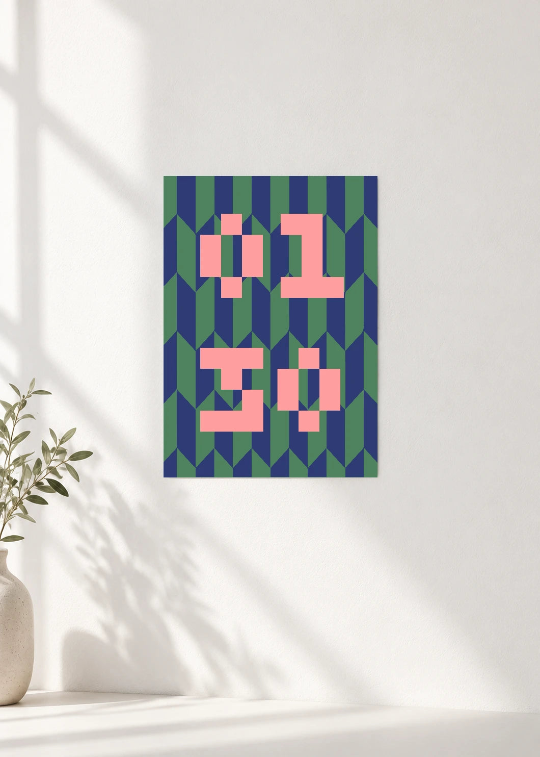 January 30 DAYMARK Poster — Midnight Blocks — clean wall