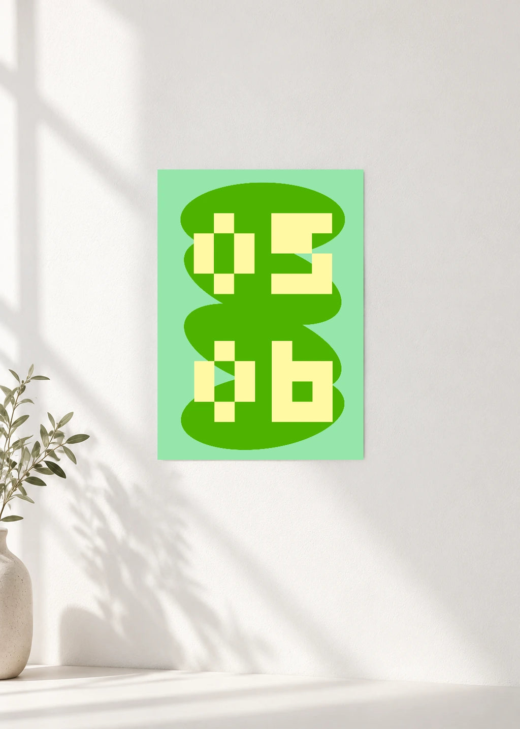May 6 DAYMARK Poster — Green Capsule — clean wall