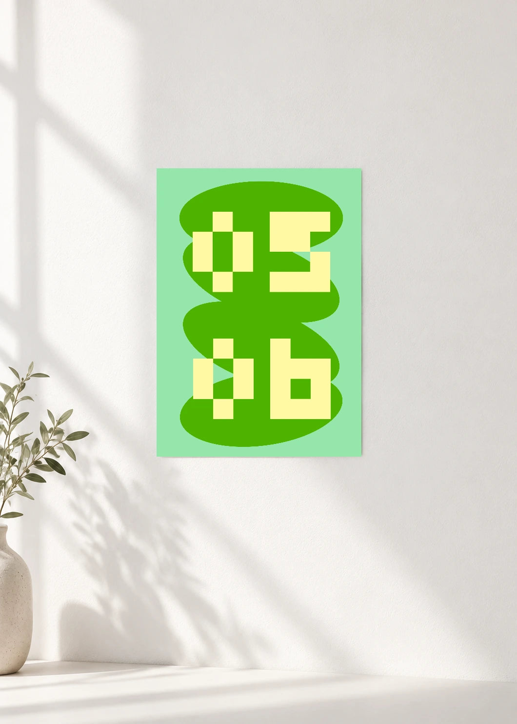 May 6 DAYMARK Poster — Green Capsule — clean wall