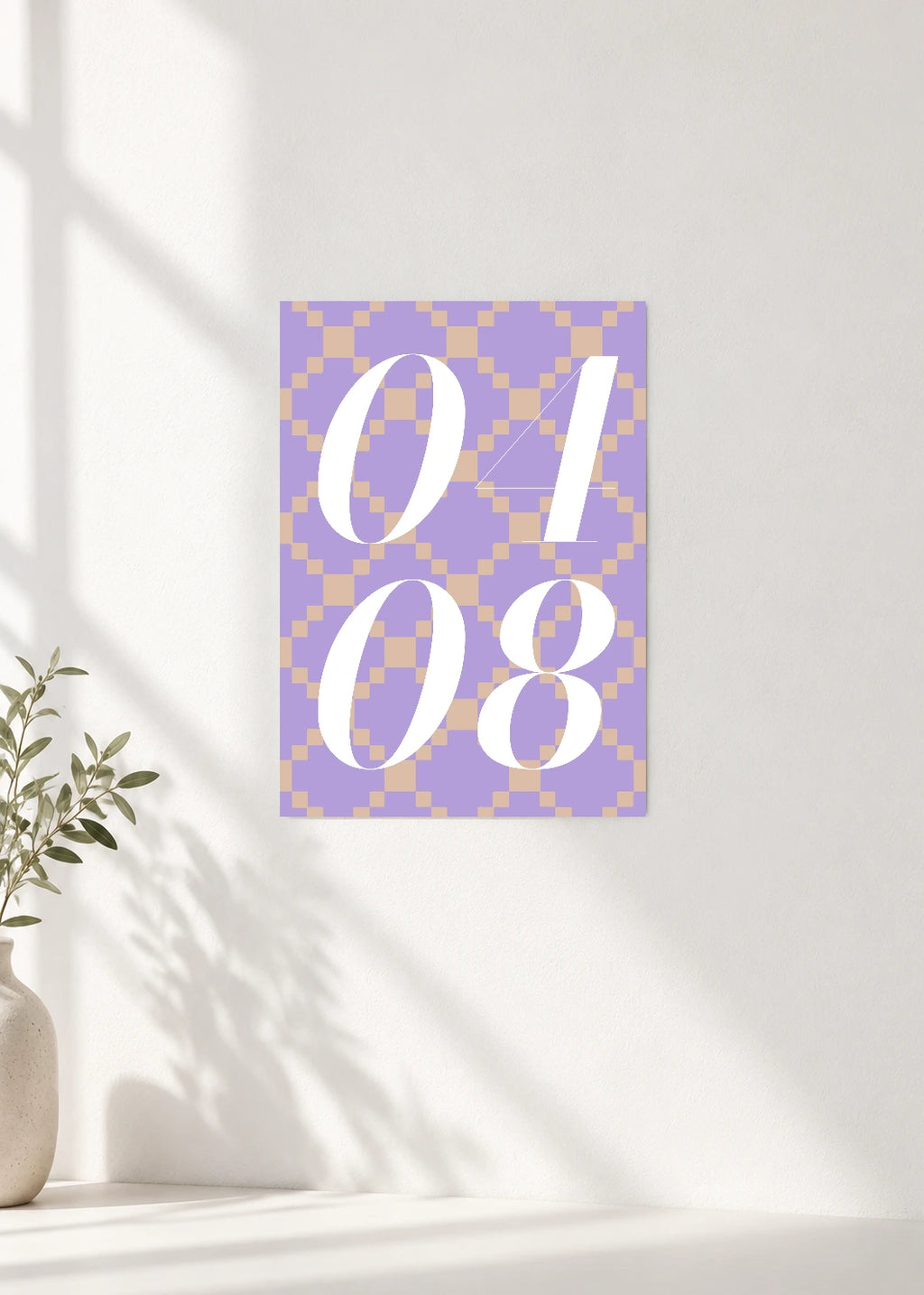 April 8 DAYMARK Poster — Ivory Weave — clean wall