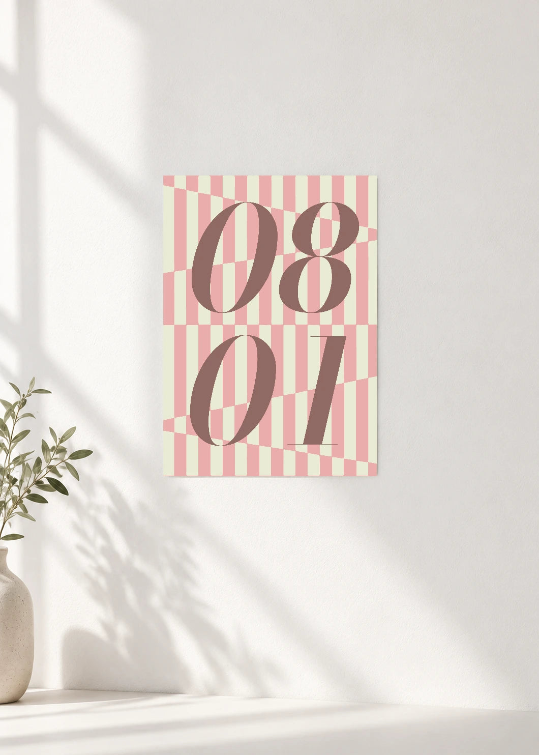 August 1 DAYMARK Poster — Cocoa Check — clean wall