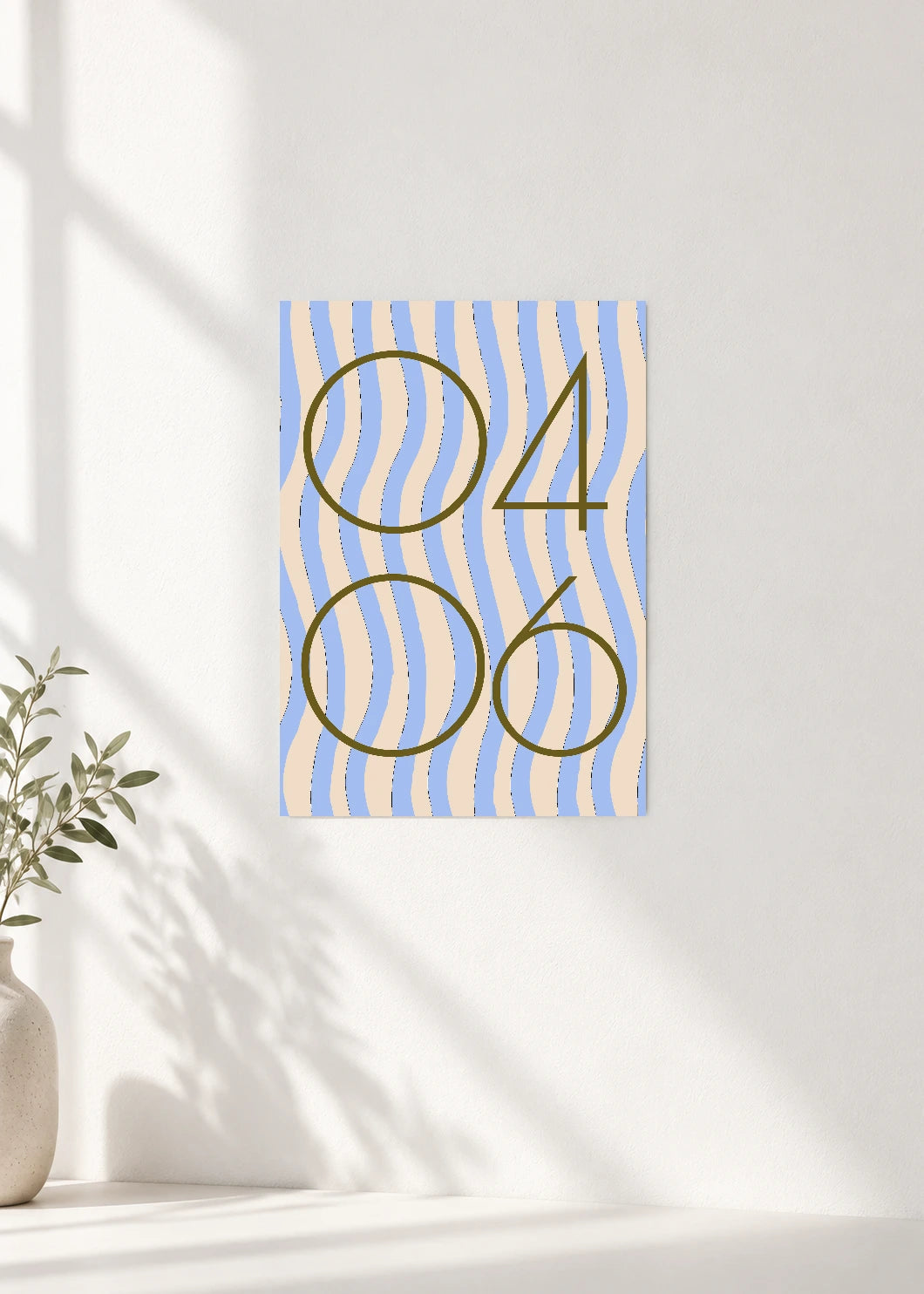 April 6 DAYMARK Poster — Sand Waves — clean wall