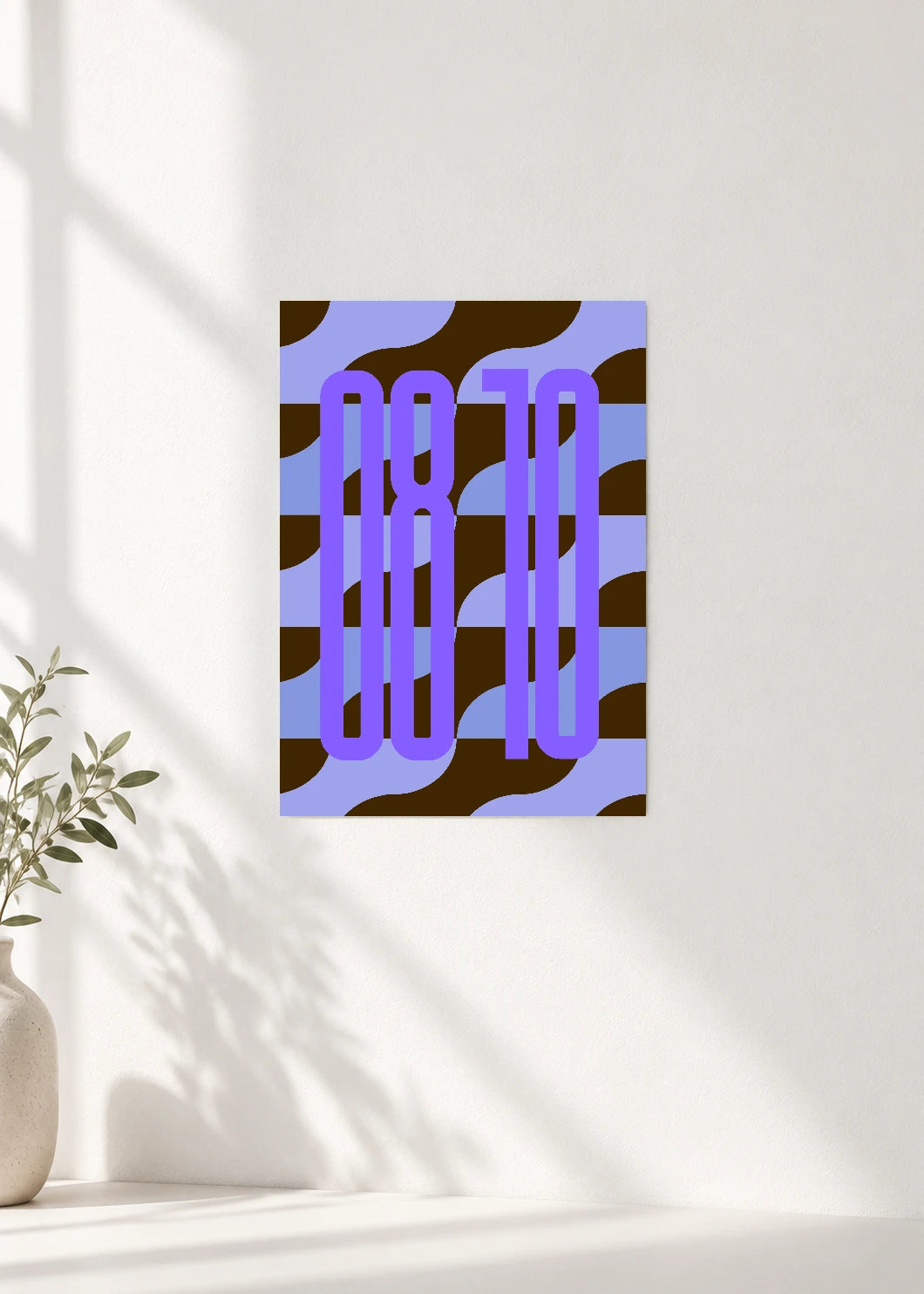 August 10 DAYMARK Poster — Purple Ladder — clean wall
