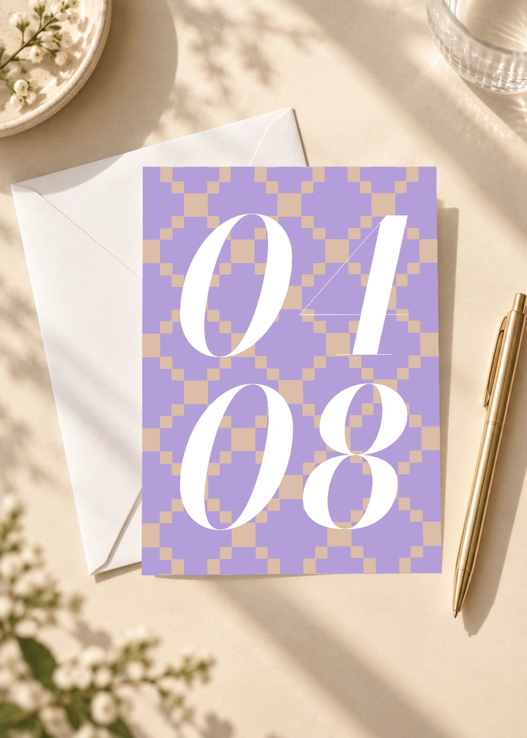 April 8 DAYMARK card — Ivory Weave — scene 4